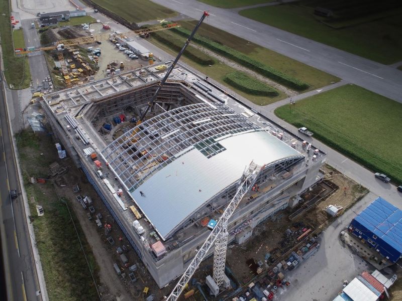 Nuovo stadio multifunzionale Gottardo Arena ad Ambrì  Nuovo stadio multifunzionale Gottardo Arena ad Ambrì
